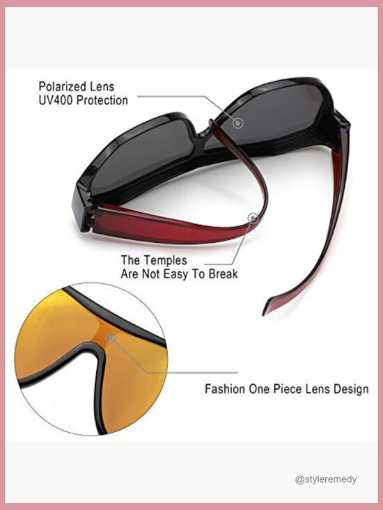 Unisex Fit Over Polarized Sunglasses with UV Protection for Fishing main image 5